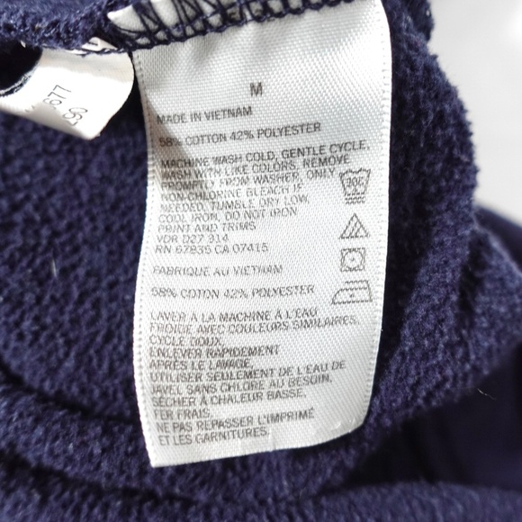 Men's | Nautica | Navy Blue Quarter Zip Pullover Fleece Sweater - Medium - Picture 6 of 10